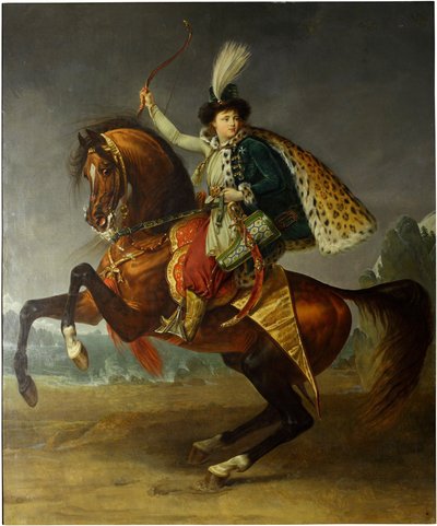 Equestrian Portrait of Prince Boris Yusupov by Antoine Jean Gros